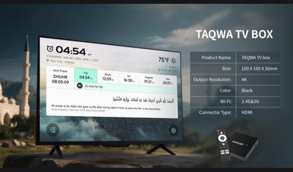 TAQWA TV BOX WITH QURAN AND AZAN