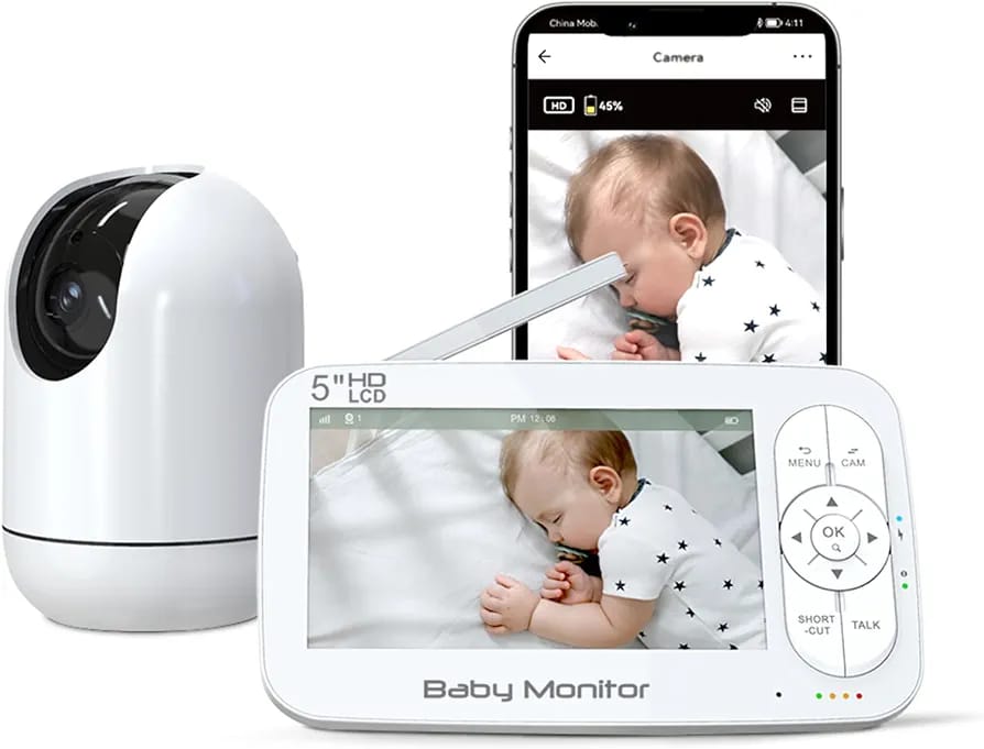 CRONY: BM5R59 5inch video baby monitor with tuya application