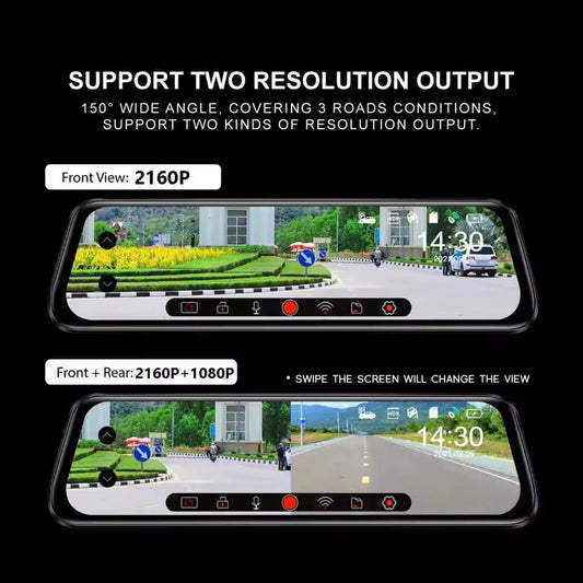 CRONY : AZDOME AR09 9.66INCH MIRROR DASHCAM