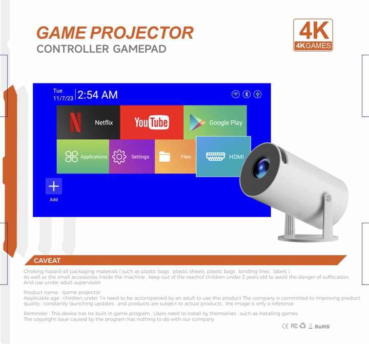 CRONY : HY300 GAME PROJECTOR CONTROLLER GAME PAD