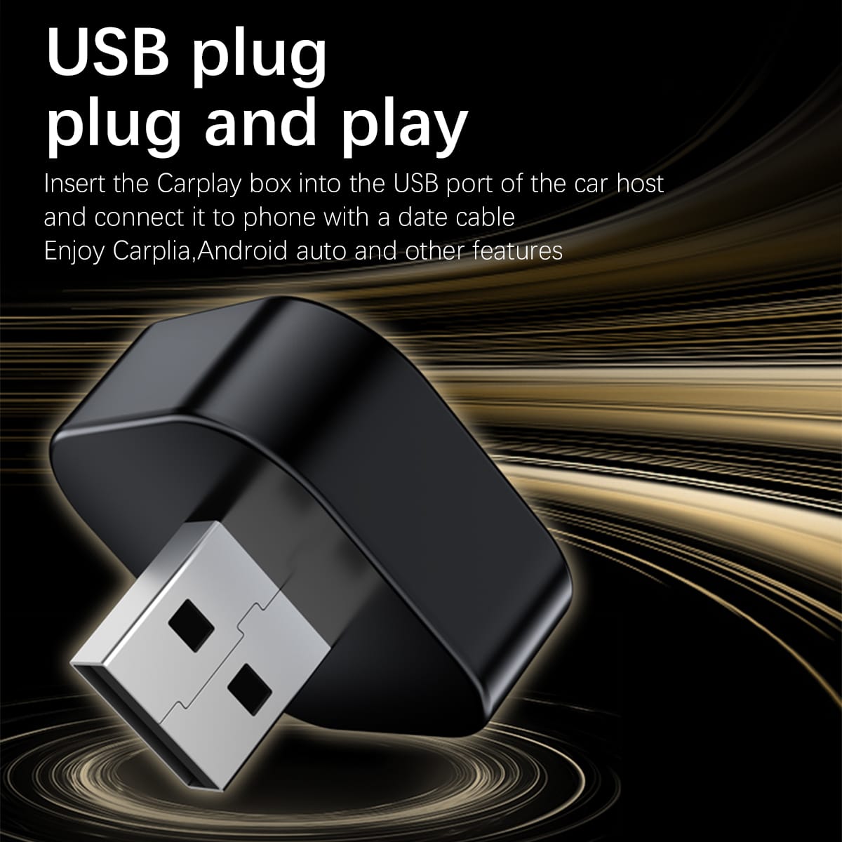 CRONY: USB Wireless CarPlay Adapter For Apple iPhone Wireless Android Auto Dongle 5G