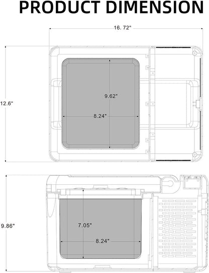 CRONY Car Refrigerator 9L-C9 compressor beauty mini fridge cosmetics skincare mobile cooler box