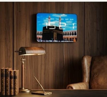 CRONY:JG1002-90 THE HOLY MOSQUE MASJID AL HARAM LED CLOCK