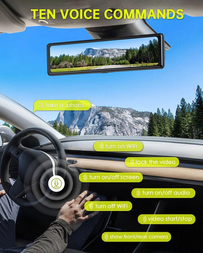 CRONY: X12 12INCH DASHCAMERA  4K+2.5K SONY BACK CAMERA