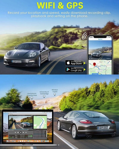 CRONY: X12 12INCH DASHCAMERA  4K+2.5K SONY BACK CAMERA