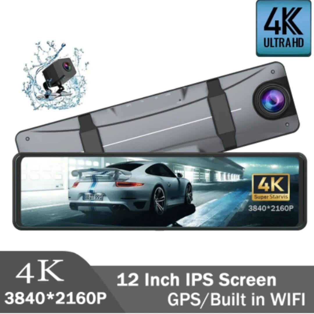 CRONY: X12 12INCH DASHCAMERA  4K+2.5K SONY BACK CAMERA