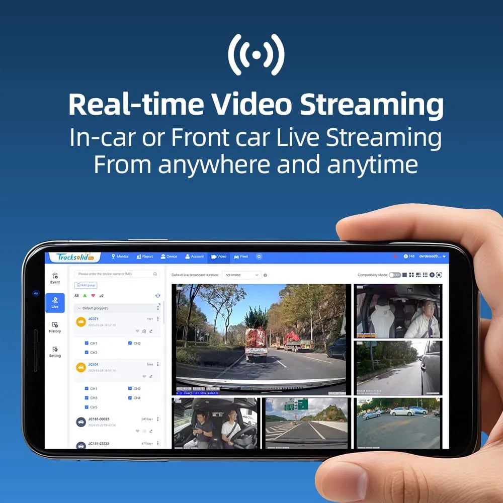 CRONY: Jimi JC270 4G AI Dual Dash Cam with GPS, Live Video, ADAS & Driver Monitoring
