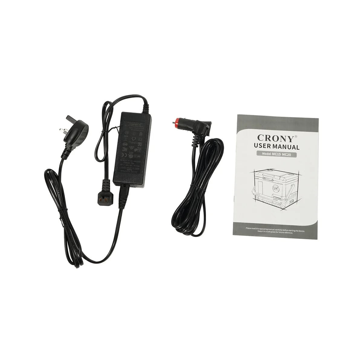 CRONY: MC15 Car Refrigerator 15L/DC/AC LED Display Tie Down Slots