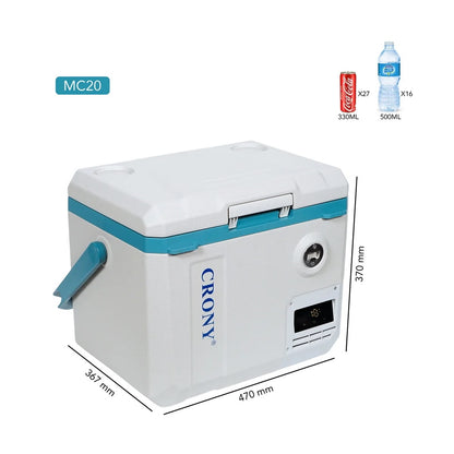 CRONY : MC20 Car Refrigerator 20L/DC/AC Bottle Opener Cup Holder Removable Wire Fence