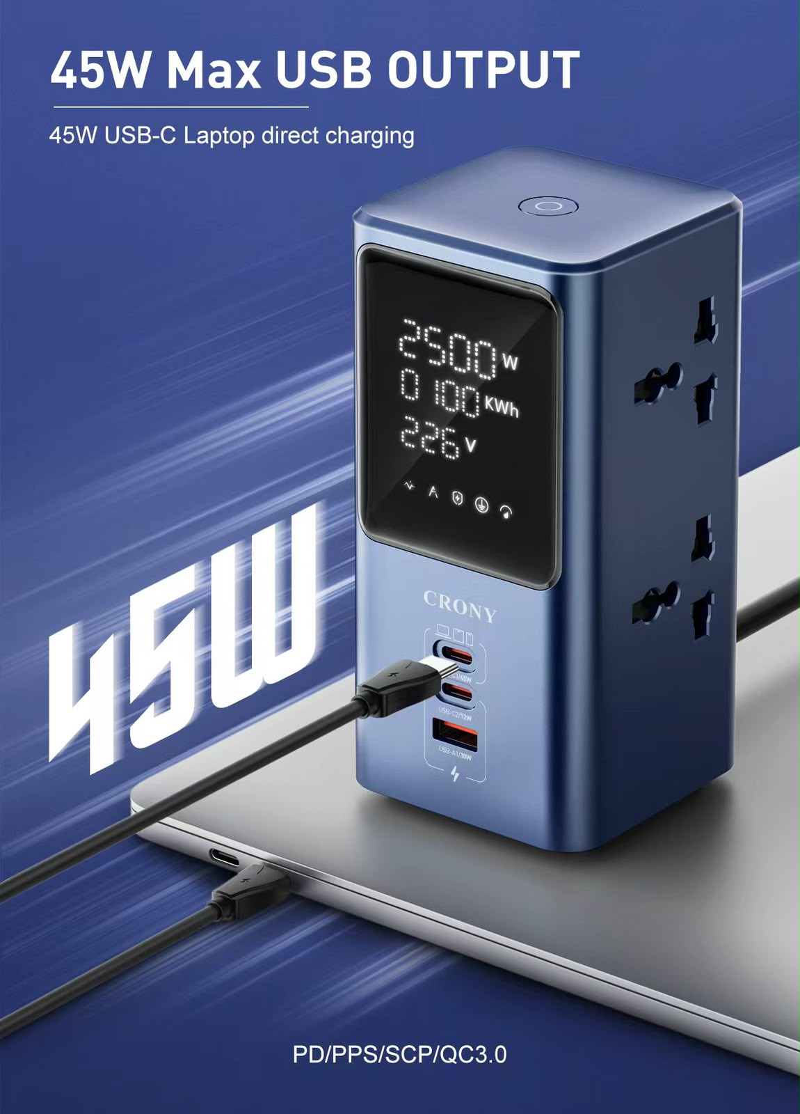 CRONY: SC2 Tower Extension Power Socket 45W