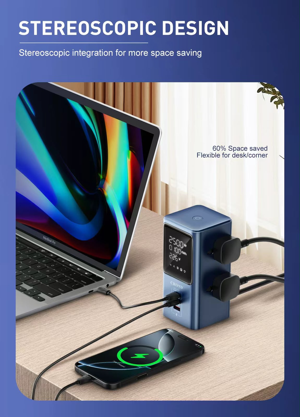 CRONY: SC2 Tower Extension Power Socket 45W