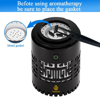 CRONY: SQ-309 Smart Quran Speaker with Electric BUkhoor Burner — features 16 reciters and 18 translations, plus app and remote control. This all-in-one oud incense diffuser, aroma diffuser, and MP3 speaker is suitable for home or car use.