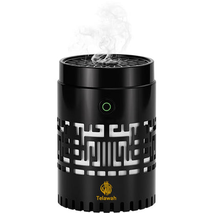 CRONY: SQ-309 Smart Quran Speaker with Electric BUkhoor Burner — features 16 reciters and 18 translations, plus app and remote control. This all-in-one oud incense diffuser, aroma diffuser, and MP3 speaker is suitable for home or car use.