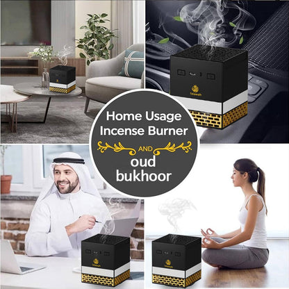 CRONY: SQ-718 Quran Speaker and Mini Bukhoor Incense Burner, Remote Control, 114 Chapters of the Quran, 18 Reciters and 16 Translations