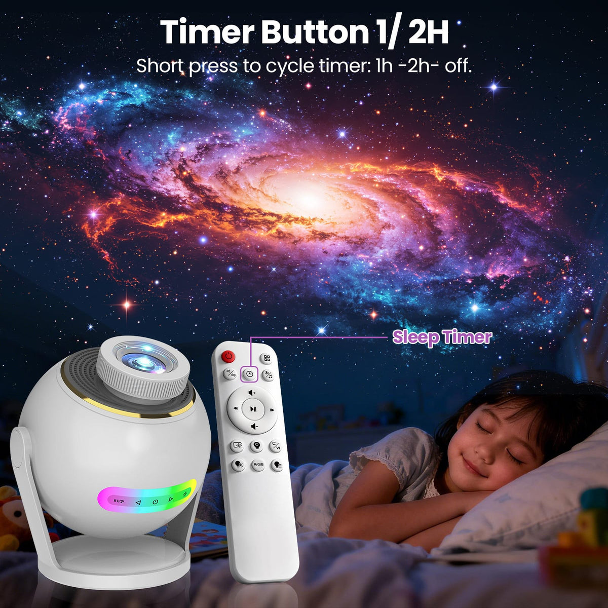 CRONY: SK19 3D VIDEO PROJECTION Perfect Design Cheap App Control 3D Video Projector with Bluetooth Speaker Ambient Light for Bedroom Home Party