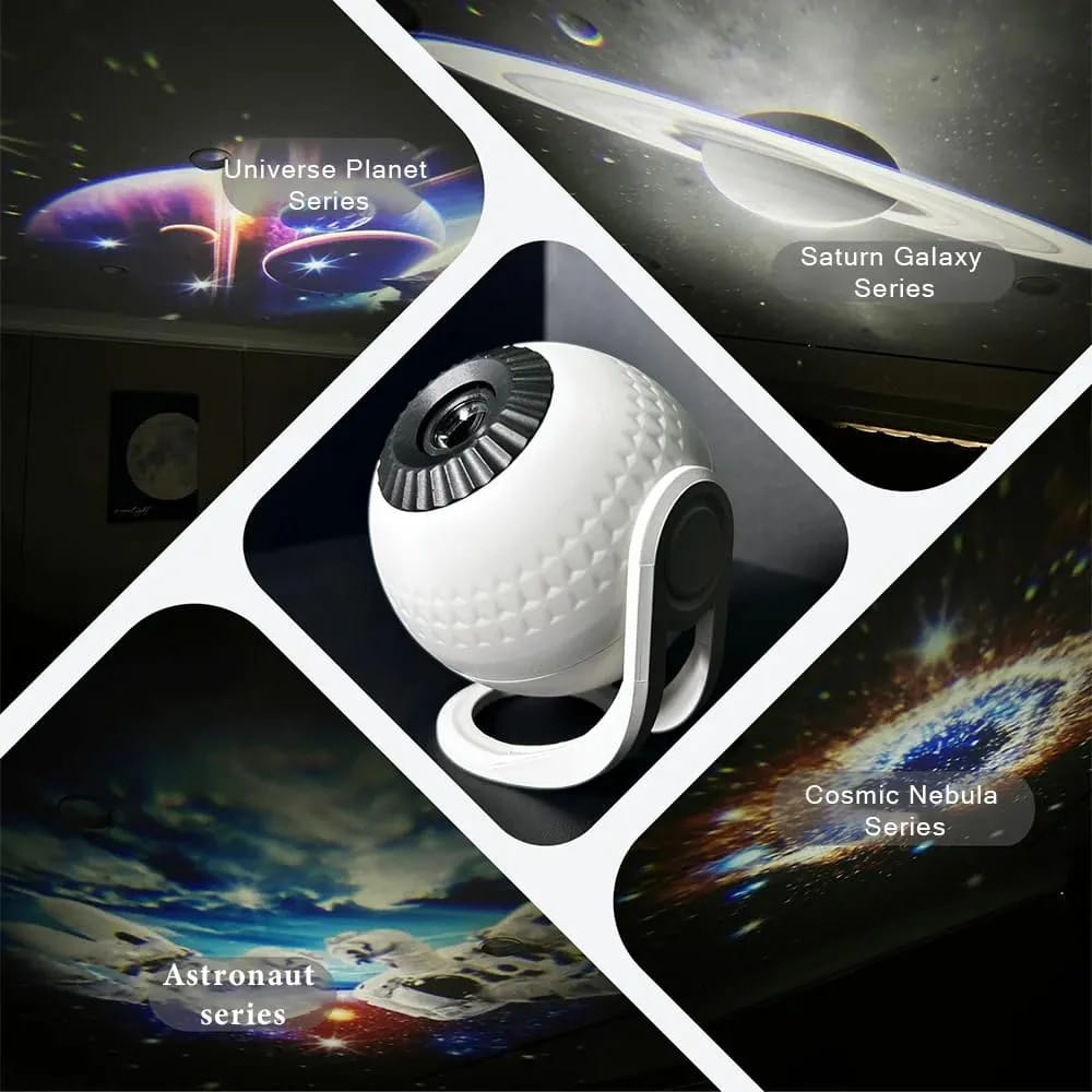 CRONY: WS-756 Mini Galaxy Star Projector Night Lamp with USB Power – 2-in-1 Star Projection and Moon Glow Light with Flexible Gooseneck for Bedrooms, Kids’ Rooms, Nurseries, Bedside Use, Home Décor, and Gifting