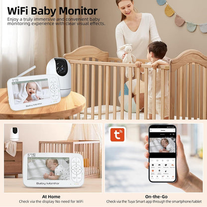 CRONY: BM5R59 5inch video baby monitor with tuya application