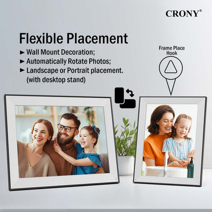 CRONY: JT16.2M-102 16.2 Inch WIFI Digital Photo Frame Android WiFi Cloud Digital Photo Frame – 32GB Touch Screen Display (JT162M-I02)