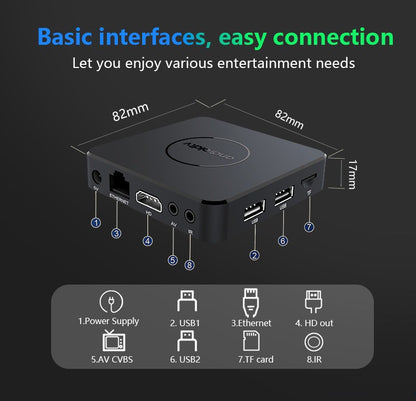 CRONY androidtv 8k Ultra HD SET-TOP box Android 14 Dual WIFI