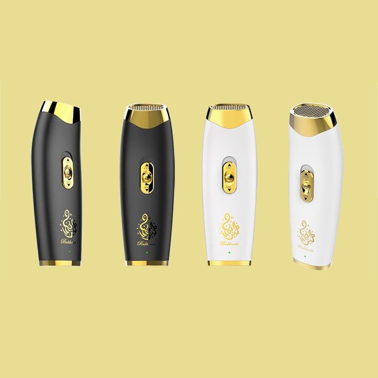 B11 upright hand-held Bukhoor Aromatherapy Portable Arabic Electric Bakhoor Incense Burner | Black+Golden - Edragonmall.com