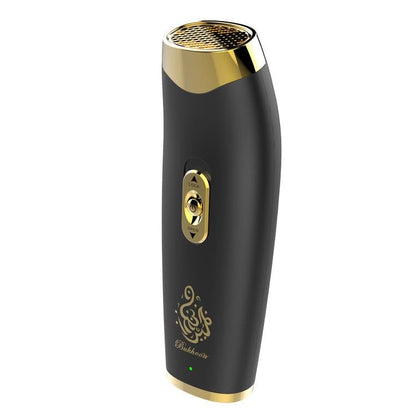 B11 upright hand-held Bukhoor Aromatherapy Portable Arabic Electric Bakhoor Incense Burner | Black+Golden - Edragonmall.com