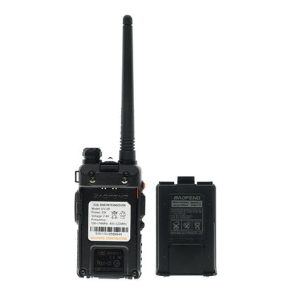 Baofeng Portable Two Way Radio Dual Band Walkie Talkies UV-5R 1.5" LCD 5W 136~174MHz / 400~480MHz - edragonmall.com