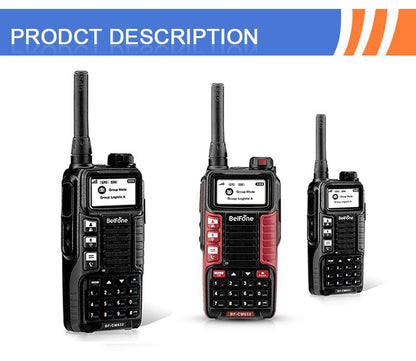 Belfone BF-CM632 public network walkie-talkie  two way radio gsm transceiver gps 1000 KM -Black