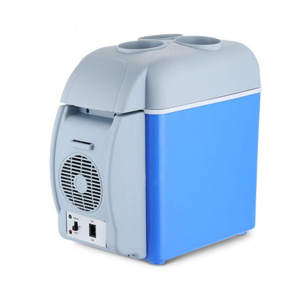 Car Icebox 7.5L Dual Function Mini Car Refrigerator Food and Beverage Cooler and Warmer