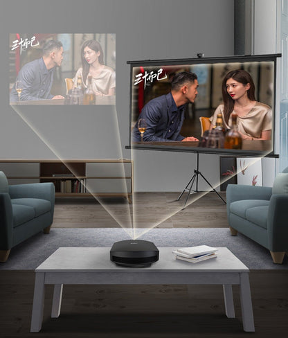 CRONY 100”projector screen with stand Portable Foldable Projection Movie Screen Fabric - Edragonmall.com