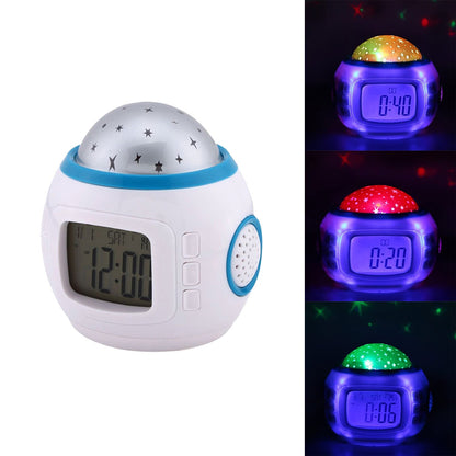 Crony 1038 Digital projector clock Multifunction Dynamic Sky Color - Edragonmall.com