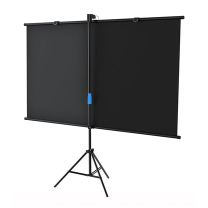 CRONY 120 Inches Tripod Projector Screen with Stand, Portable Foldable Projection Movie Screen Fabric - Edragonmall.com