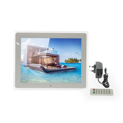 Crony 12inch Photo Frame Best Video Photo Frame, HD Digital Picture Frame Supports Music, Video & Film -White - Edragonmall.com