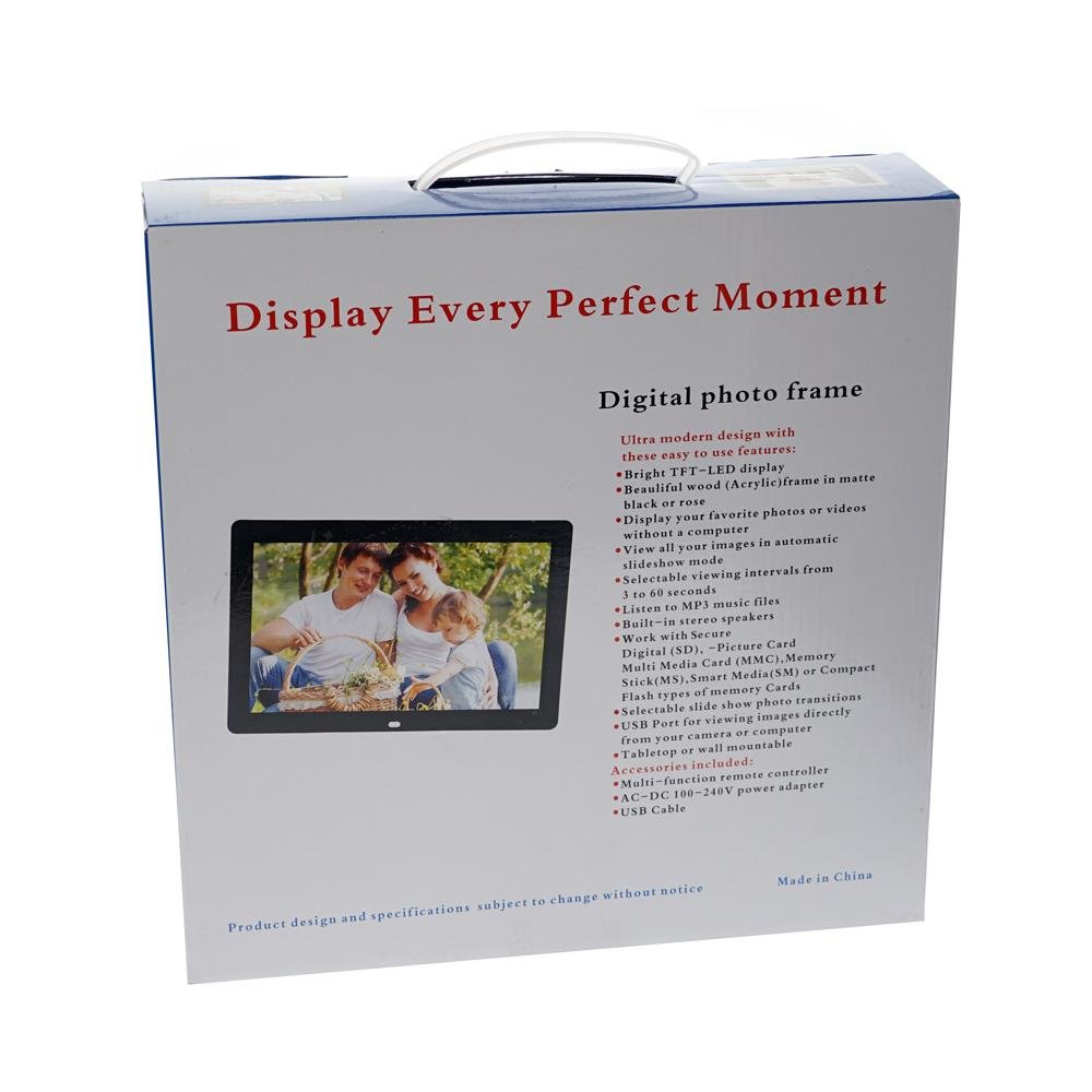 Crony 12inch Photo Frame Best Video Photo Frame, HD Digital Picture Frame Supports Music, Video & Film -White - Edragonmall.com