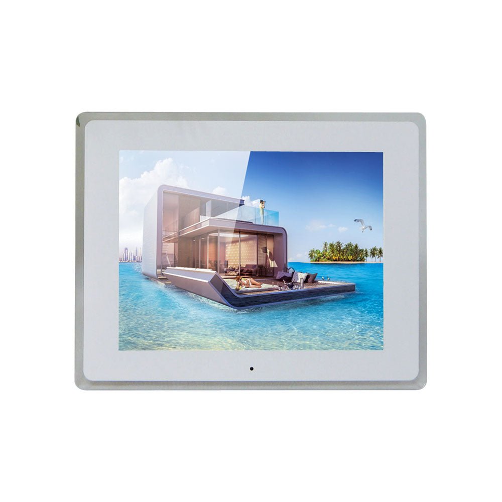 Crony 12inch Photo Frame with High Resolution and Widescreen LCD, Music and HD Video | white - Edragonmall.com