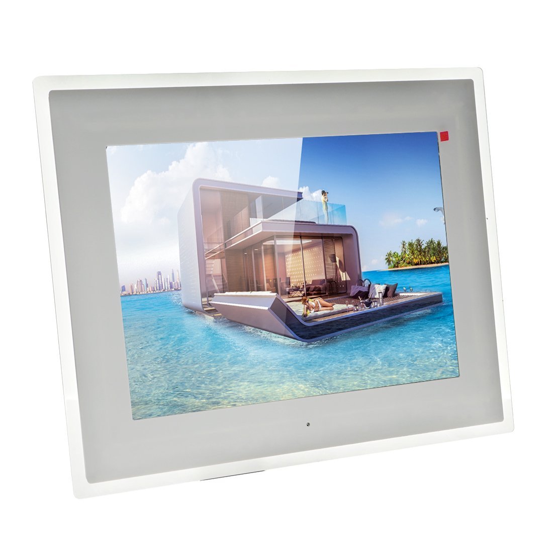 Crony 15 inch Digital Photo Frame , TFT LCD with High Resolution -White - Edragonmall.com