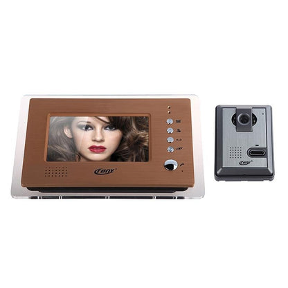 CRONY 1T1-AMV68+BVMK Door Phone doorbell Door Phone WiFi Smart Wireless Doorbell with 7 Inch TFT LCD - Edragonmall.com