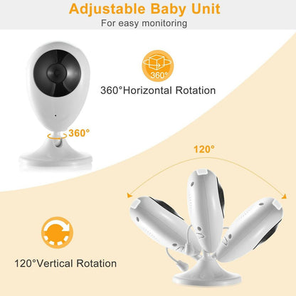 CRONY 2.4inch TFT LCD Baby Monitor Wireless Video Baby Monitor Camera - Edragonmall.com