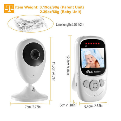 CRONY 2.4inch TFT LCD Baby Monitor Wireless Video Baby Monitor Camera - Edragonmall.com