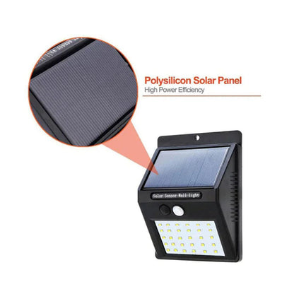 CRONY 30LED Solar Powered LED Wall Light Motion Sensor Lights Outdoor Garden Security Lamp - Edragonmall.com