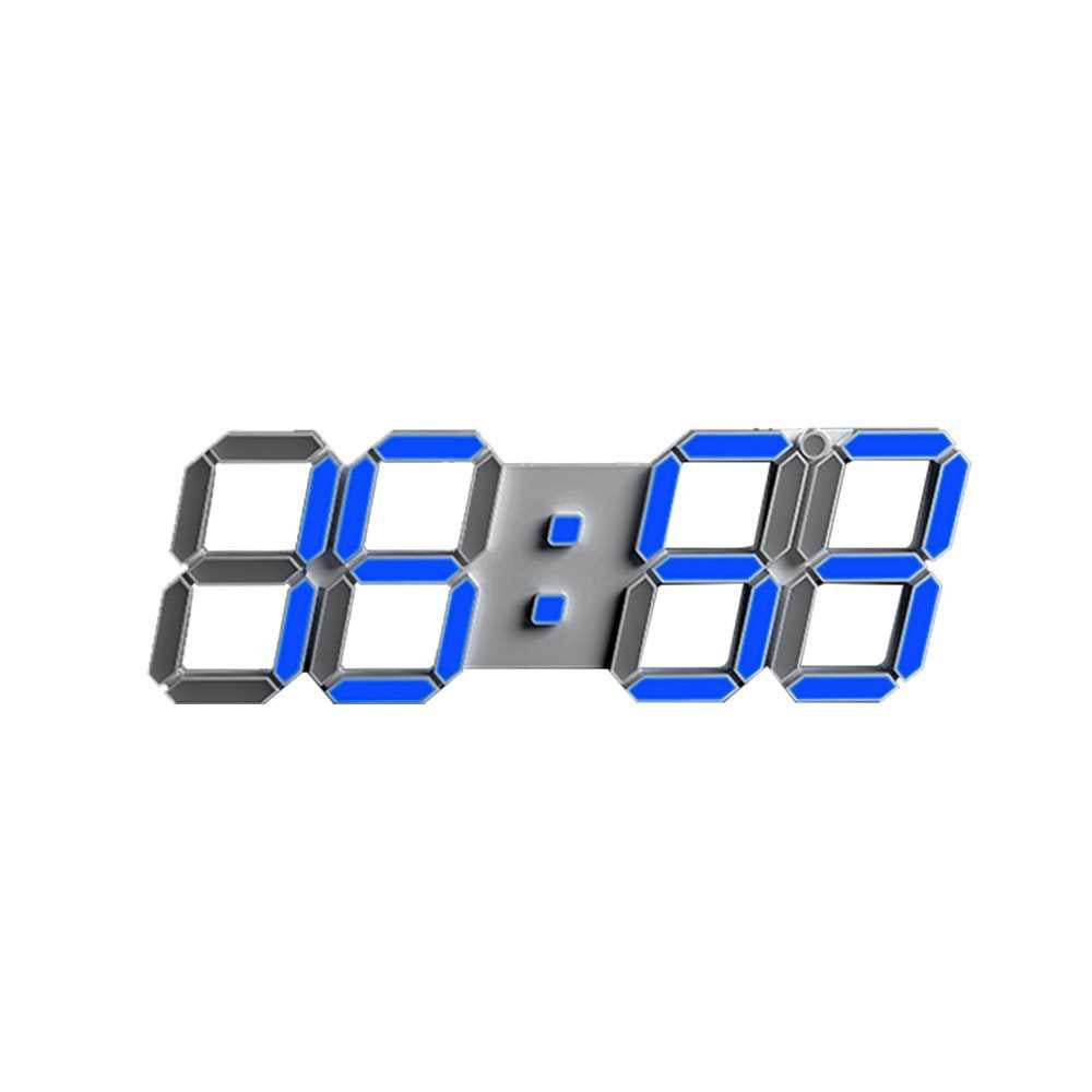 CRONY 3D-6608 Clock Intelligent Three-Dimensional Remote Control Light Multi-Function Wall Clock - Edragonmall.com