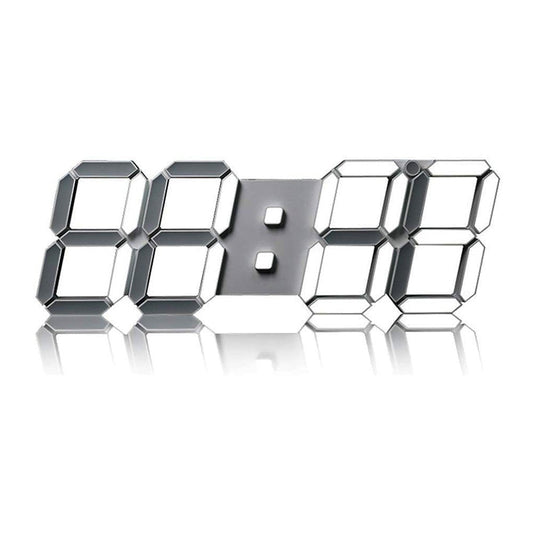 CRONY 3D-6608 Clock Intelligent Three-Dimensional Remote Control Light Multi-Function Wall Clock - Edragonmall.com