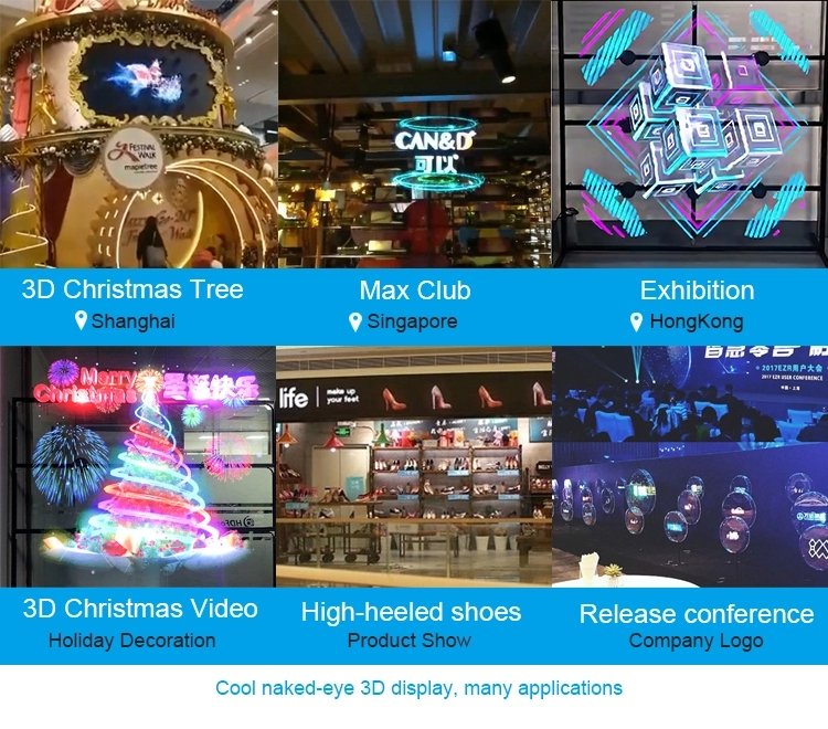 CRONY 3D Hologram Advertising 65cm Fan Screen with Stitching WiFi APP Control 3D holographic Fan 3D Advertising LED display Can be combined - Edragonmall.com