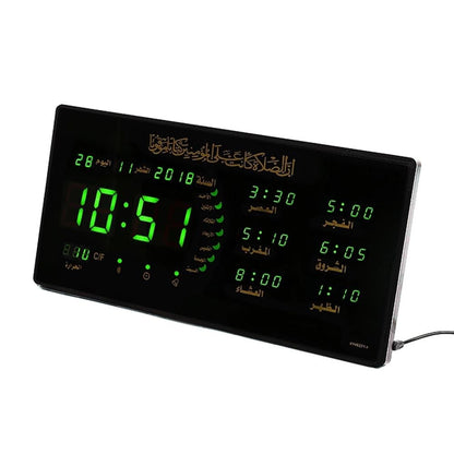 CRONY 4622y-1 AZAN Clock LED digital clock wall mounted clock alarm clock - Edragonmall.com