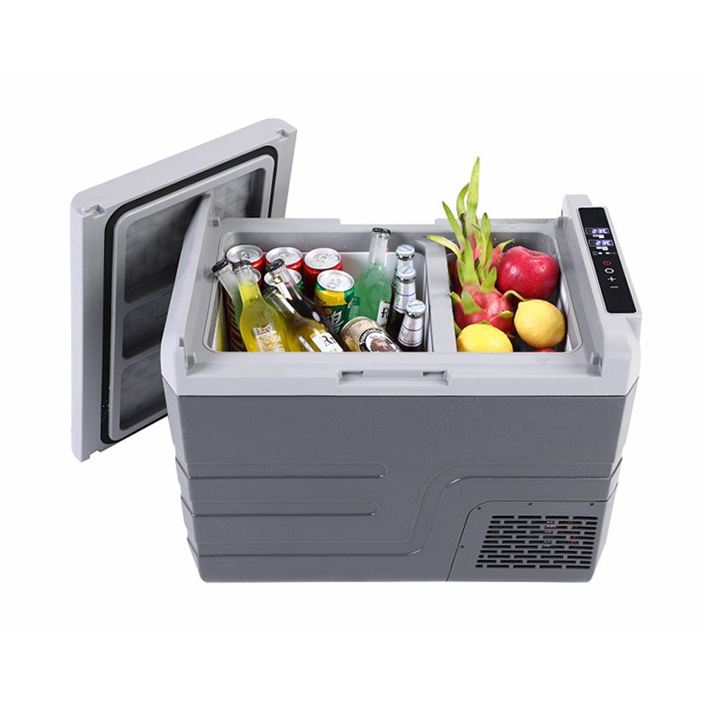 CRONY 46L QN46A double temperature system Car Refrigerator 46liter Car Fridge portable fridge Freezer compact Refrigerator for Car - Edragonmall.com