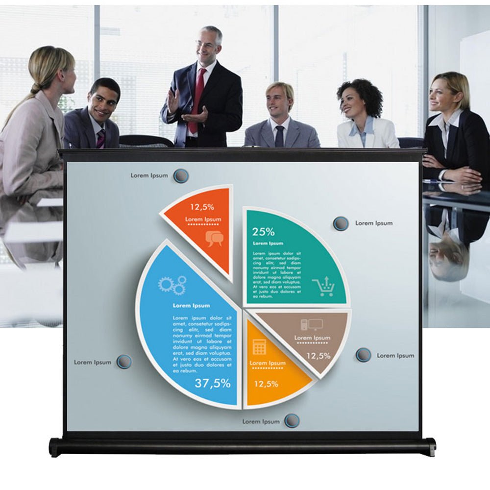 CRONY 50 Inch 4:3 Laptop Expandable mini Screen Projector Desktop Screen Use for Business Meeting Table Screen - Edragonmall.com