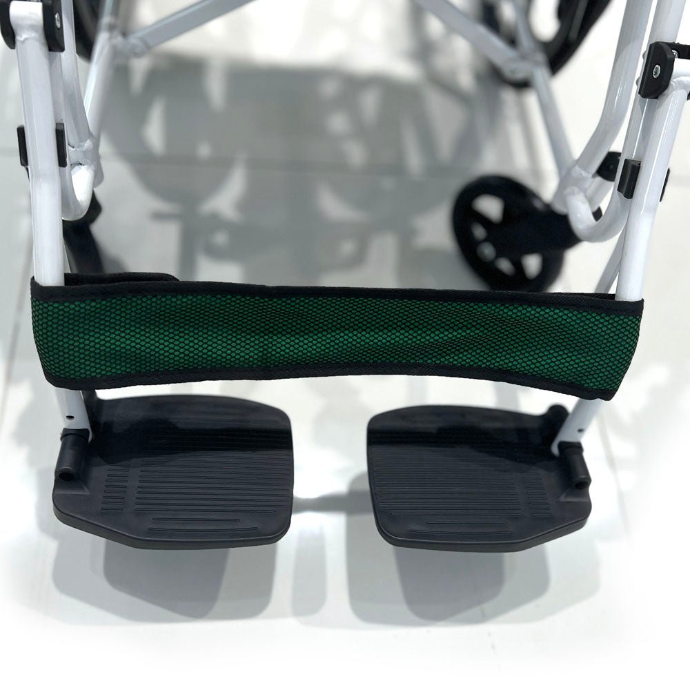 CRONY 6012-20 Hand-pushed Collapsible wheelchair With toilet Convenient four-brake folding wheelchair - Edragonmall.com