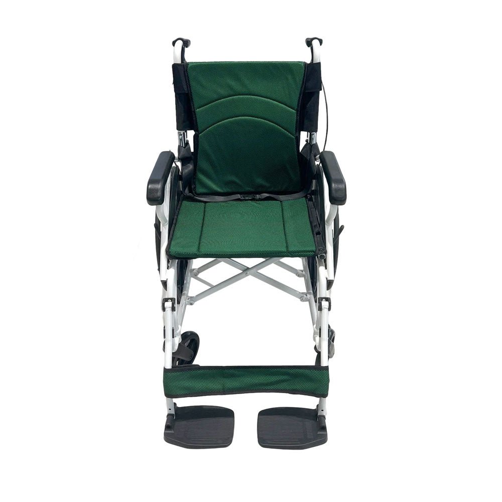 CRONY 6012-20 Hand-pushed Collapsible wheelchair With toilet Convenient four-brake folding wheelchair - Edragonmall.com