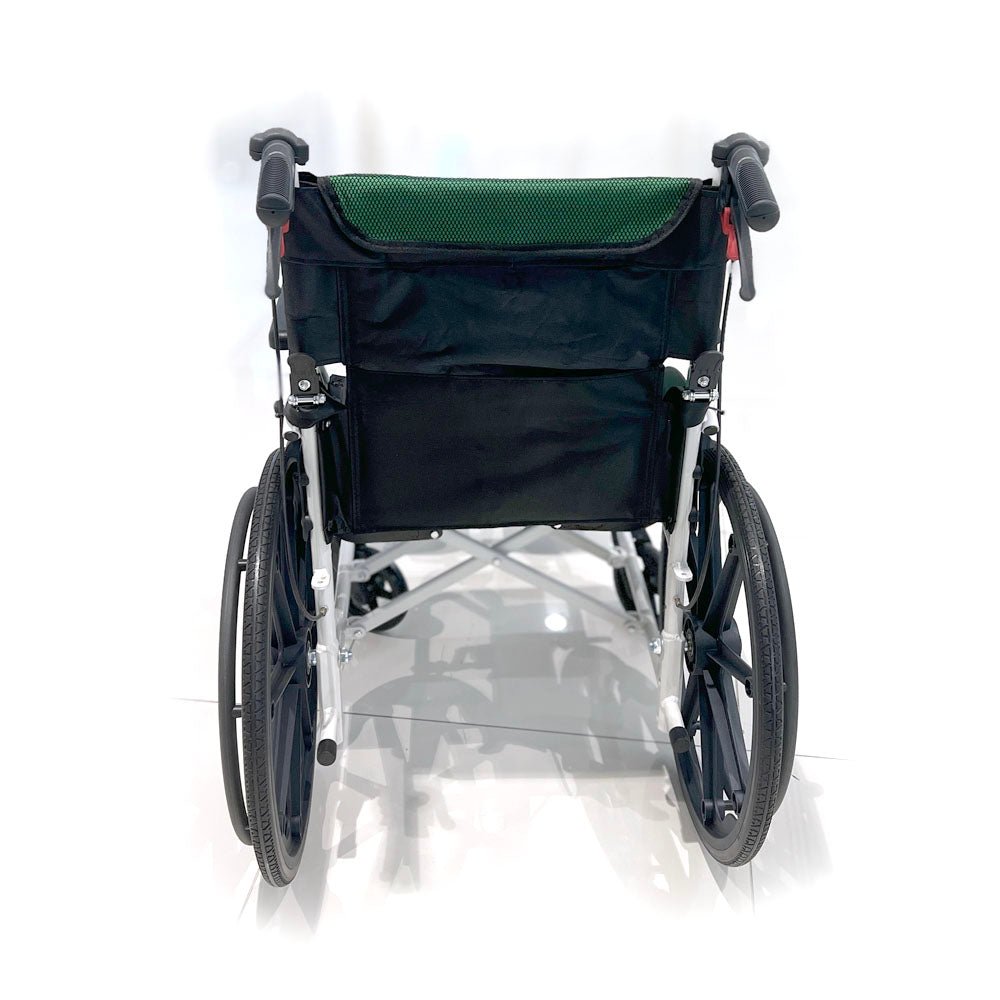 CRONY 6012-20 Hand-pushed Collapsible wheelchair With toilet Convenient four-brake folding wheelchair - Edragonmall.com