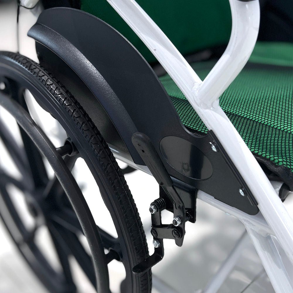 CRONY 6012-20 Hand-pushed Collapsible wheelchair With toilet Convenient four-brake folding wheelchair - Edragonmall.com