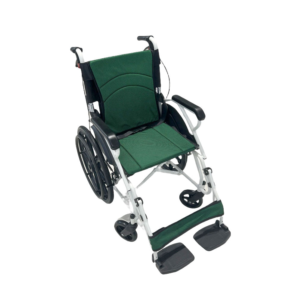 CRONY 6012-20 Hand-pushed Collapsible wheelchair With toilet Convenient four-brake folding wheelchair - Edragonmall.com